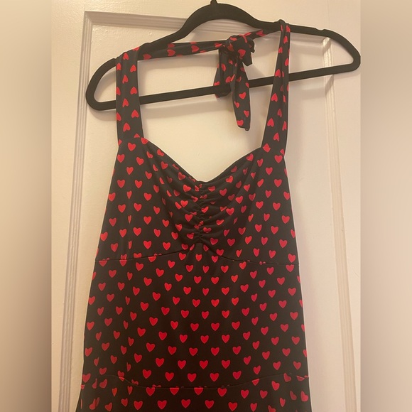 ModCloth Folter Sweetheart Halter / Valentine Hearts Dress / Size M / EUC ❤️ - Picture 8 of 16